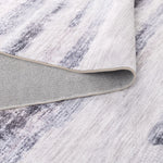 Sunday Abstract Blue Multi Machine Washable Rug