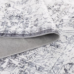 Sunday Distressed Medallion Blue Machine Washable Rug