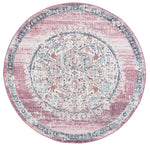 Clara Hollow Medalion Transitional Blush Rug - The Rugs