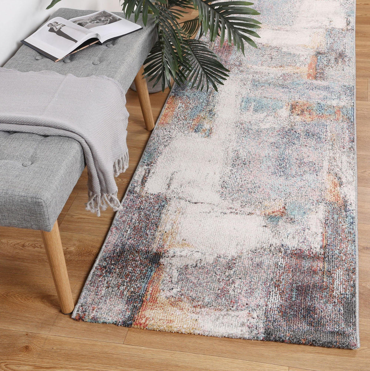 Clara Aveza Abstract Grey Rug - The Rugs