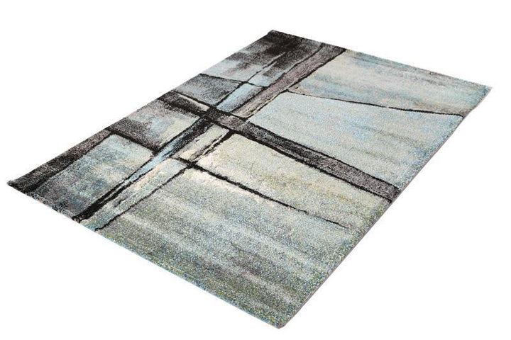 Colette Contemporary Supa Thick Grey Blue Rug - The Rugs