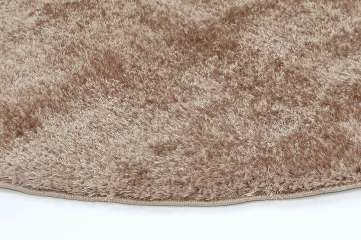 Oasis Soft Shag Round Rug Camel - The Rugs