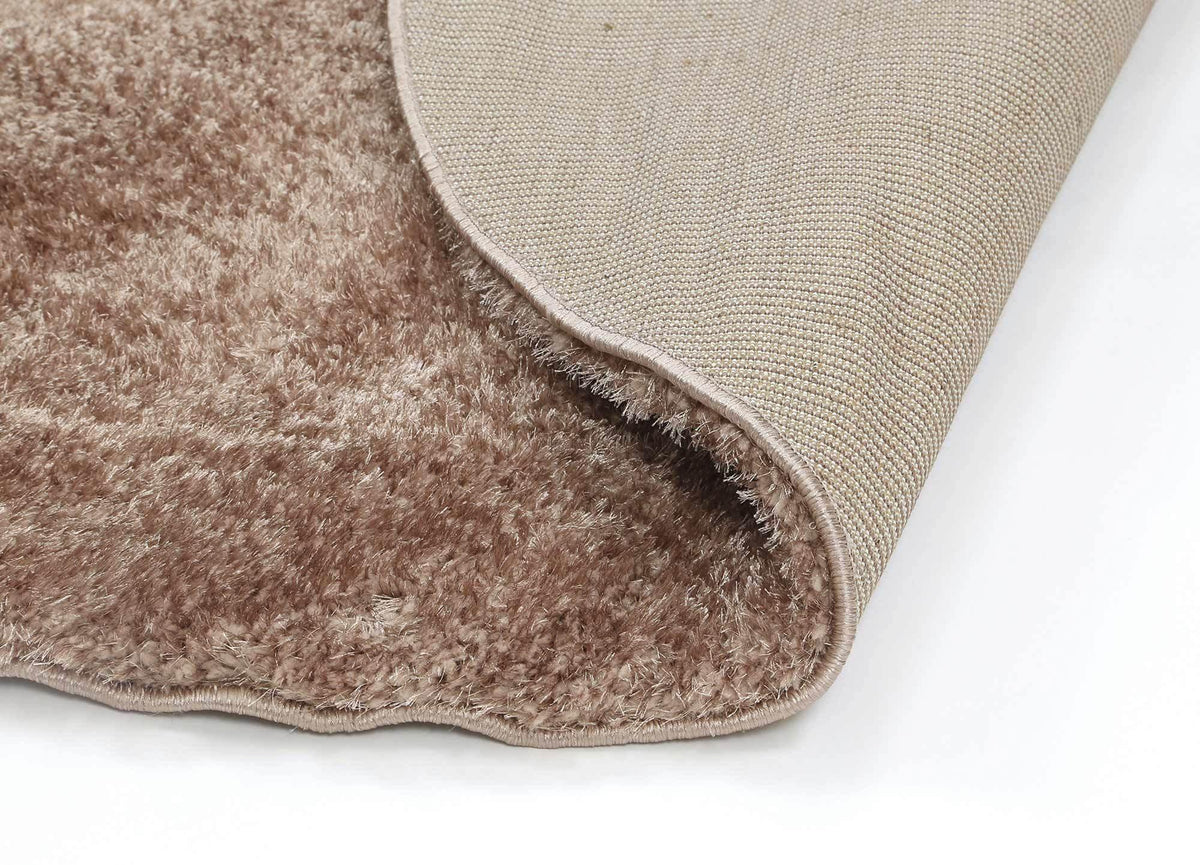 Oasis Soft Shag Round Rug Camel - The Rugs