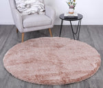 Oasis Soft Shag Round Rug Camel - The Rugs