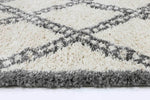 Marrakesh Leta Diamond Cream Grey Moroccan Rug - The Rugs