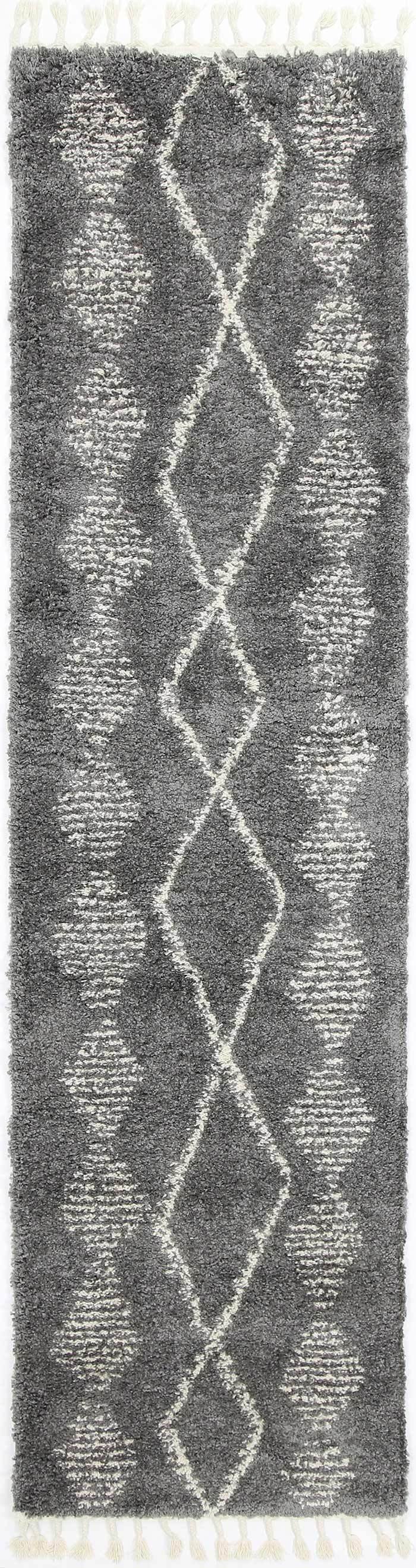 Marrakesh Zara Tribal Grey Cream Moroccan Rug - The Rugs