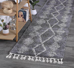 Marrakesh Zara Tribal Grey Cream Moroccan Rug - The Rugs