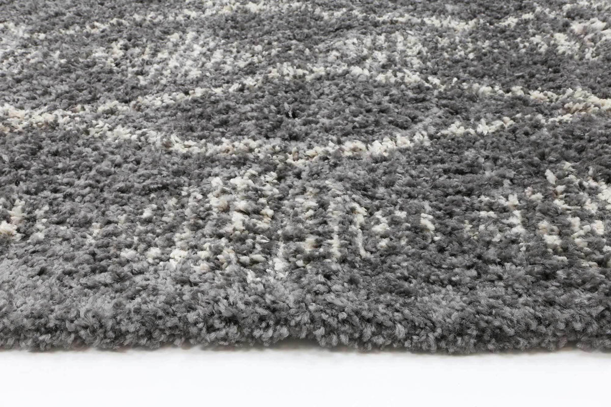 Marrakesh Zara Tribal Grey Cream Moroccan Rug - The Rugs