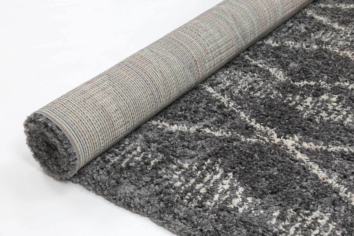 Marrakesh Zara Tribal Grey Cream Moroccan Rug - The Rugs