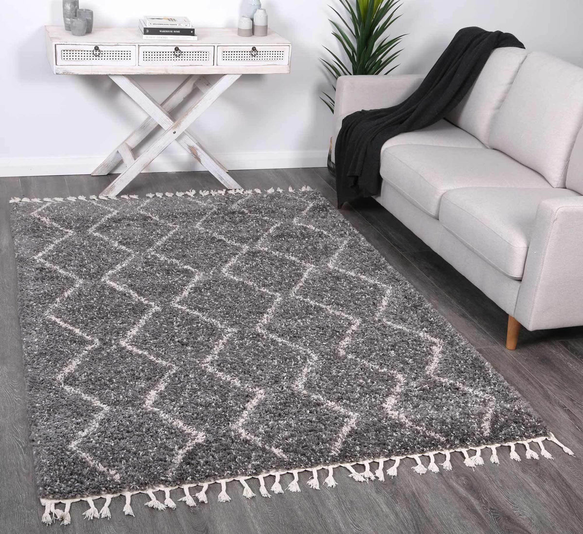Marrakesh Levi Fleck Tribal Grey Moroccan Rug - The Rugs
