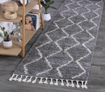 Marrakesh Levi Tribal Grey Moroccan Rug - The Rugs
