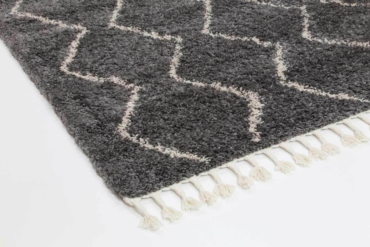 Marrakesh Levi Tribal Grey Moroccan Rug - The Rugs
