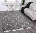 Marrakesh Levi Tribal Grey Moroccan Rug - The Rugs