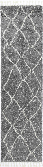 Marrakesh Maxen Tribal Grey Moroccan Rug - The Rugs