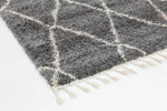 Marrakesh Clara Diamond Tribal Grey Moroccan Rug - The Rugs