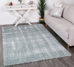 Oasis Soft Shag Teal Rug - The Rugs