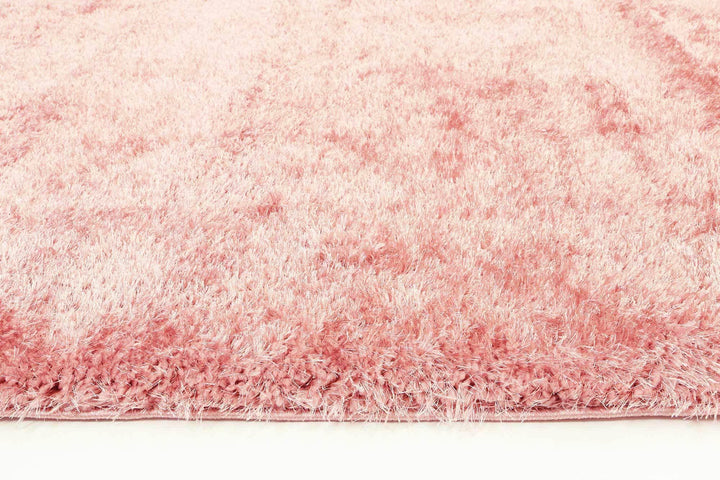 Oasis Soft Shag Pink Rug - The Rugs