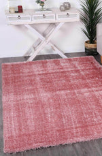Oasis Soft Shag Pink Rug - The Rugs