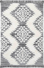 Eternity Mono Tribal Cream Anthracite - The Rugs
