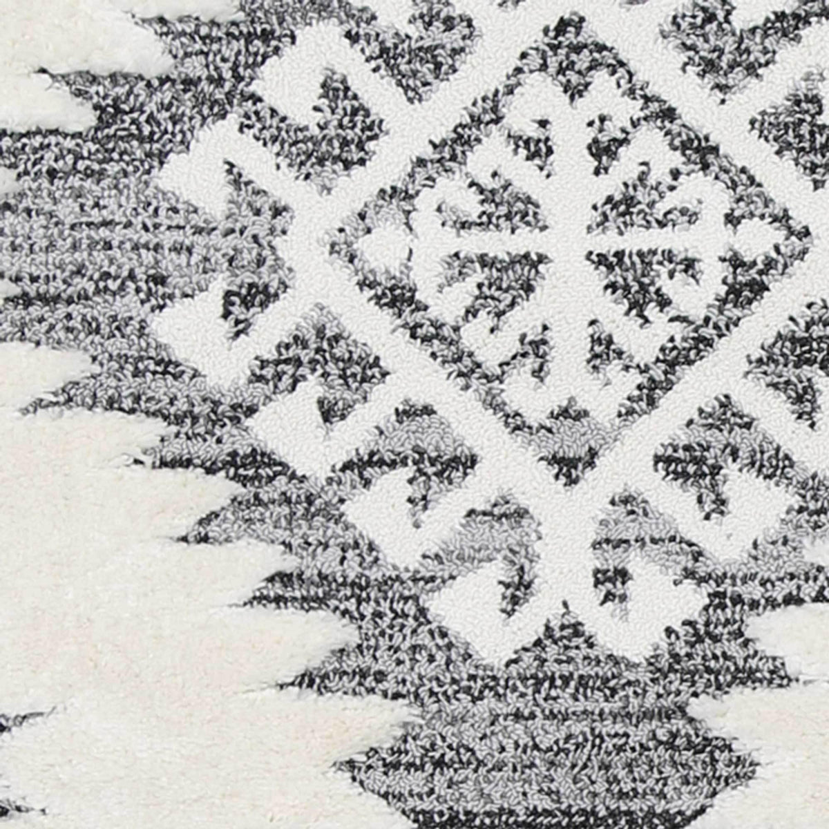 Eternity Mono Tribal Cream Anthracite - The Rugs