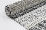 Eternity Mono Tribal Lines Cream Anthracite - The Rugs