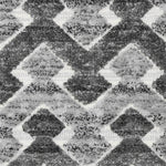 Eternity Mono Tribal Carved Lines Cream Anthracite - The Rugs