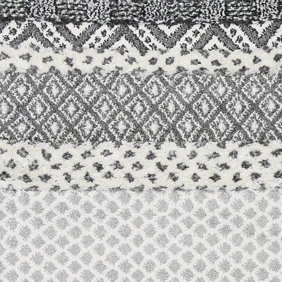 Eternity Mono Tribal Edge Cream Anthracite - The Rugs