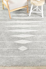 Elegance Tress Grey Tribal Plush Rug, [cheapest rugs online], [au rugs], [rugs australia]