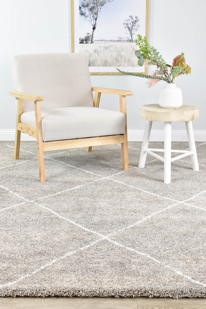 Elegance Tress Beige Diamond Plush Rug, [cheapest rugs online], [au rugs], [rugs australia]