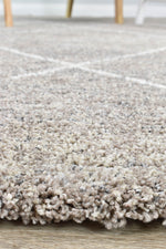 Elegance Tress Beige Diamond Plush Rug, [cheapest rugs online], [au rugs], [rugs australia]