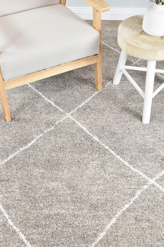 Elegance Tress Beige Diamond Plush Rug, [cheapest rugs online], [au rugs], [rugs australia]