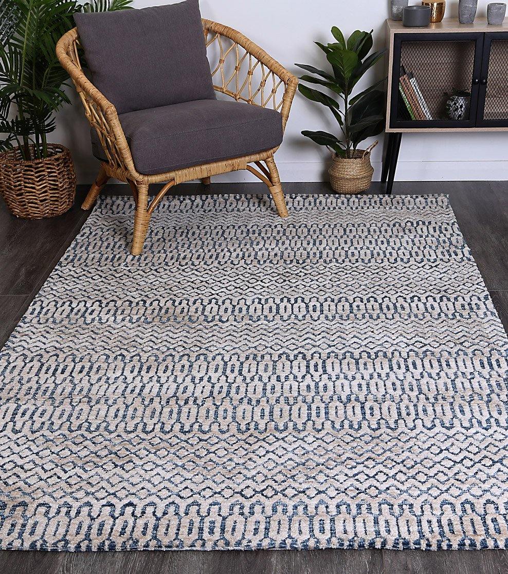 Skylar Camphils Navy Rug - The Rugs