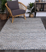 Skylar Camphils Navy Rug - The Rugs