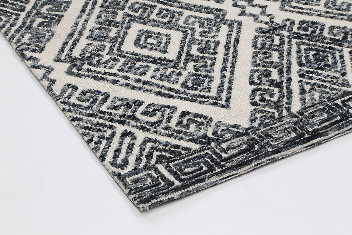 Skylar Diamond Anthracite Rug - The Rugs