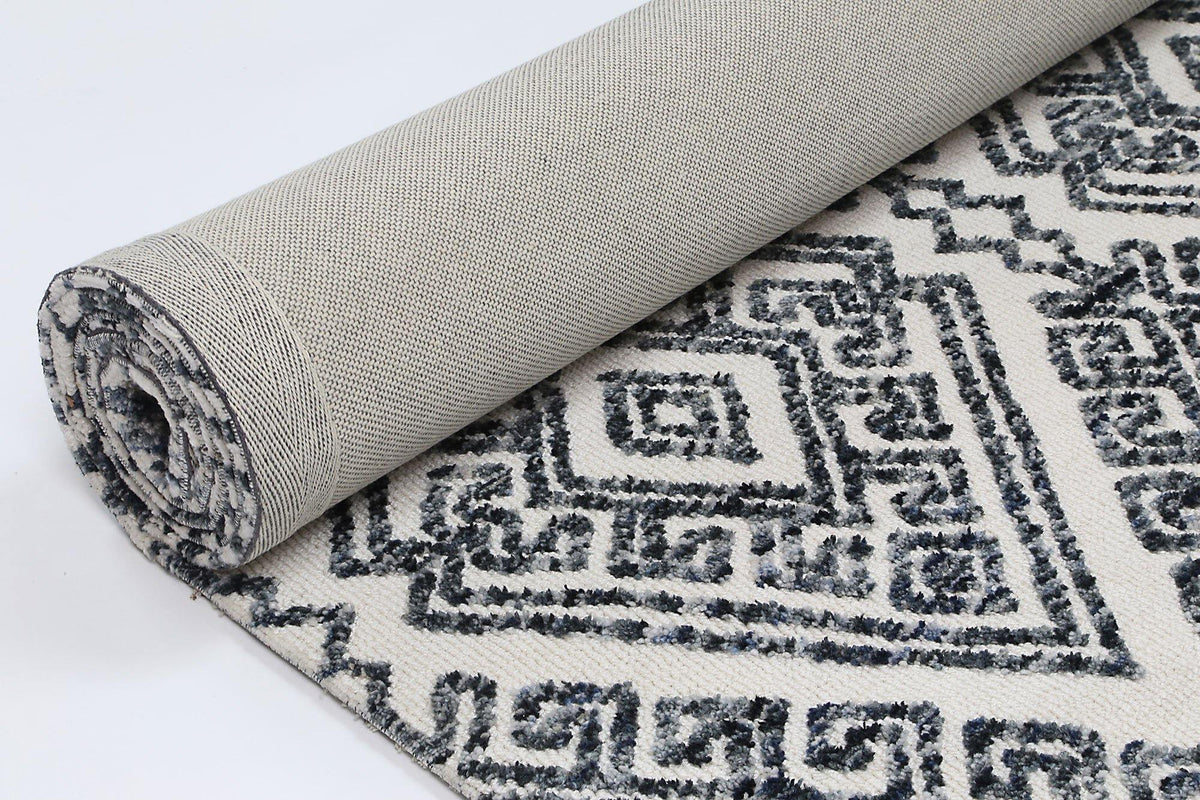 Skylar Diamond Anthracite Rug - The Rugs
