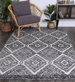 Skylar Diamond Anthracite Rug - The Rugs