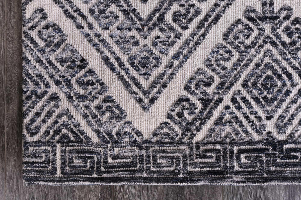 Skylar Diamond Anthracite Rug - The Rugs