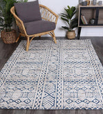 Skylar Tribal Blue Rug - The Rugs