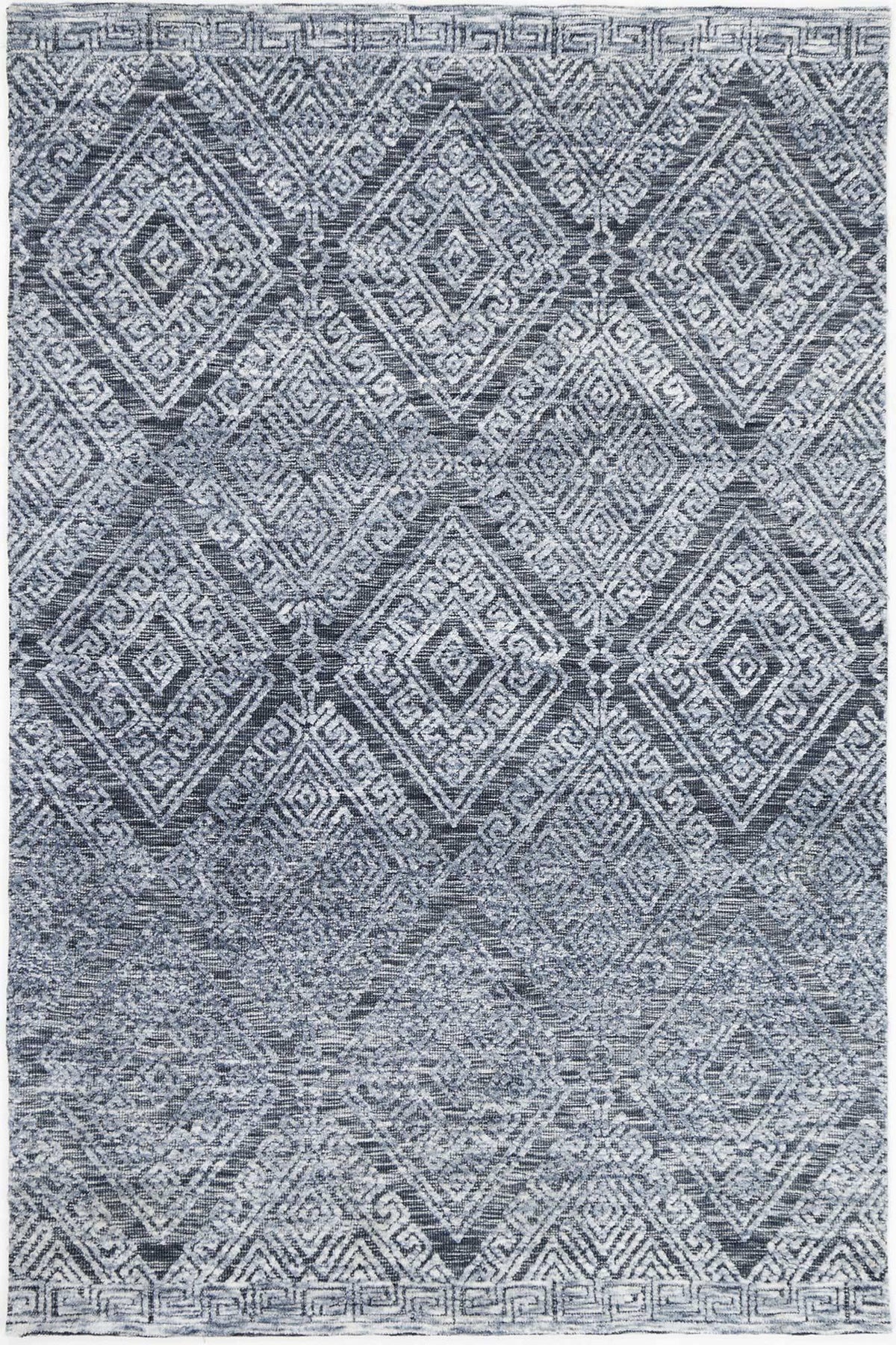 Skylar Diamond Denim Rug - The Rugs