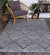 Skylar Diamond Denim Rug - The Rugs