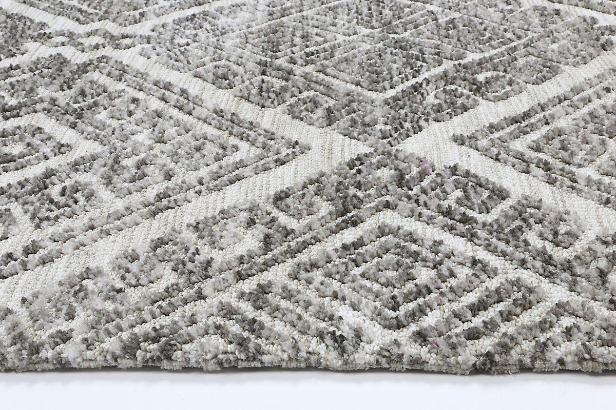Skylar Diamond Grey Rug - The Rugs