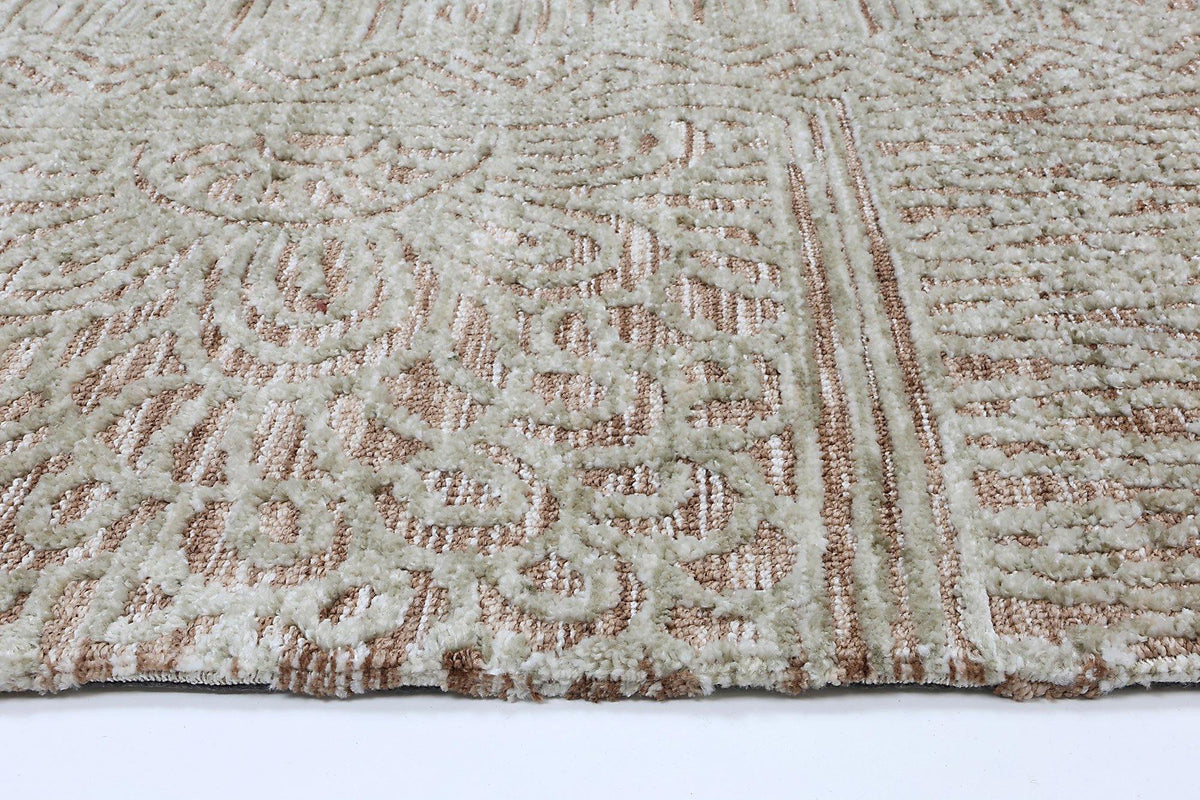 Skylar Rust Flower Rug - The Rugs