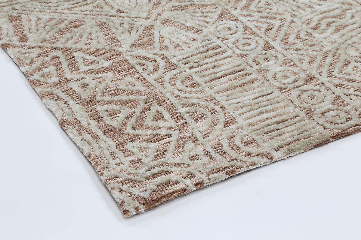 Skylar Rust Flower Rug - The Rugs
