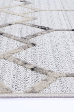 Opulence Cream Grey Diamond Rug