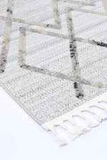 Opulence Cream Grey Diamond Rug