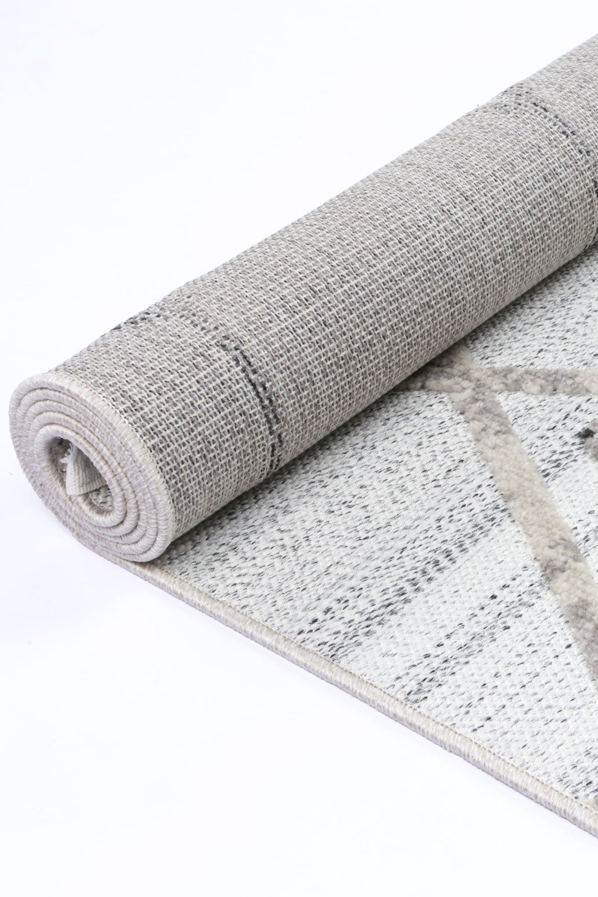 Opulence Cream Grey Diamond Rug