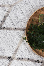 Opulence Cream Grey Diamond Rug