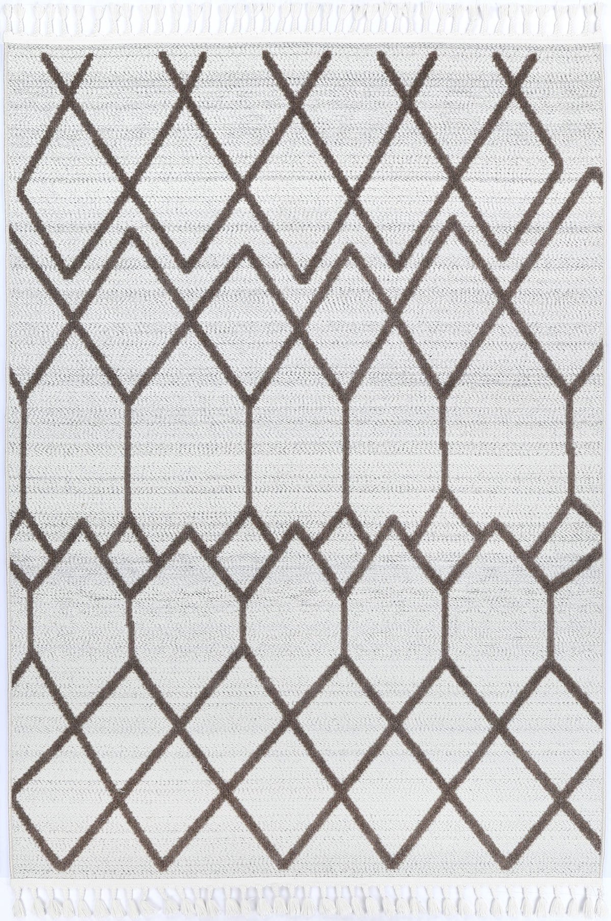Opulence Cream Beige Diamond Rug