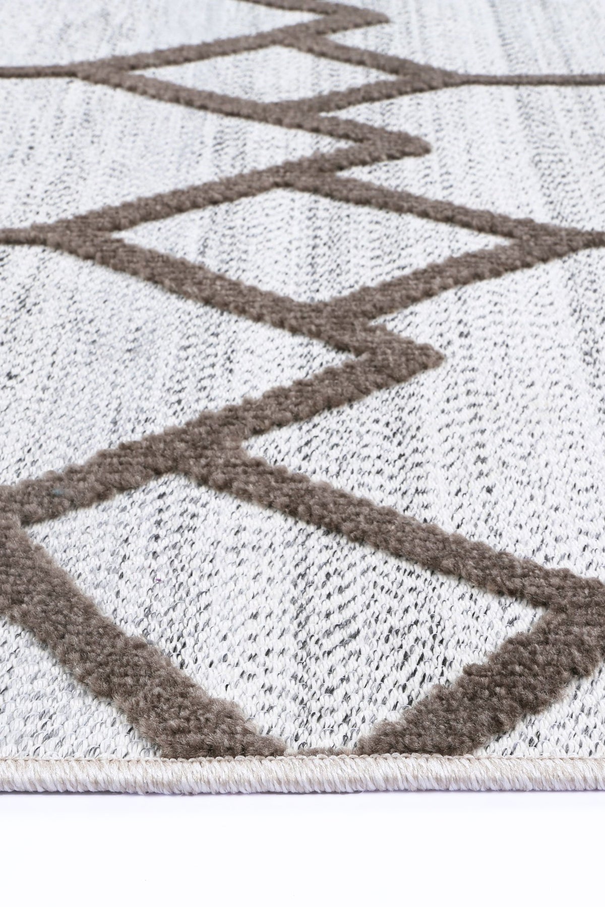 Opulence Cream Beige Diamond Rug