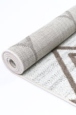 Opulence Cream Beige Diamond Rug